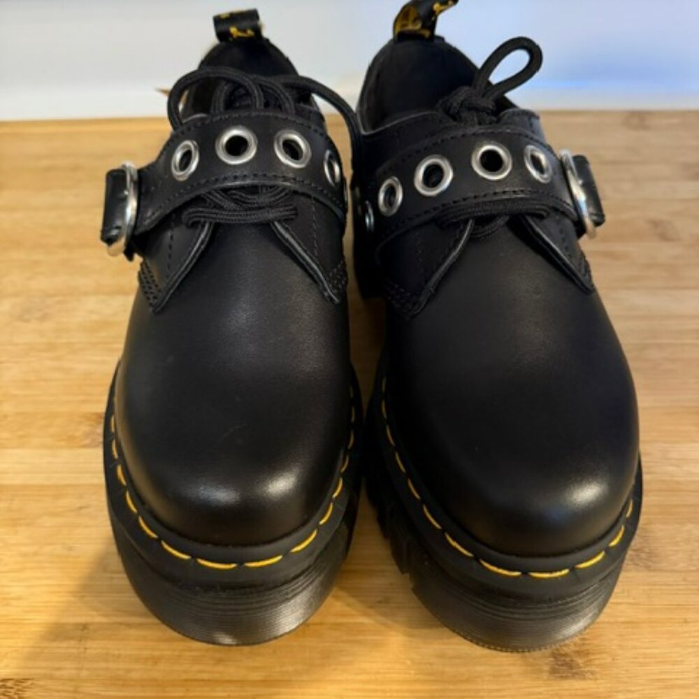 Audrick Hardware Leather Platform Oxford Shoes in Black - RARE - Picture 7 of 16